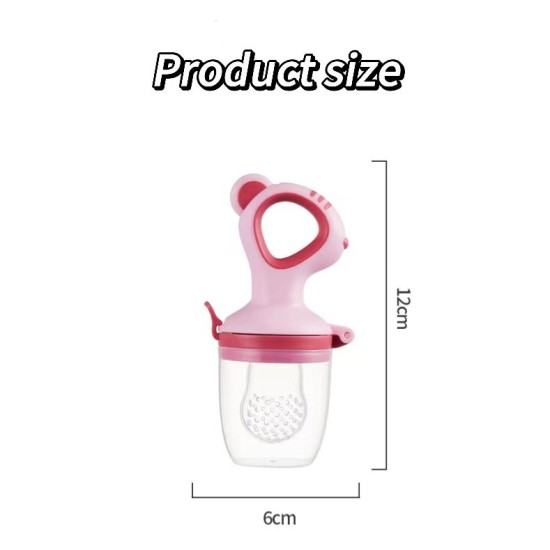 New Born Fruit And Vegetable Silicone Bite - pink New Born Fruit And Vegetable Silicone Bite - pink