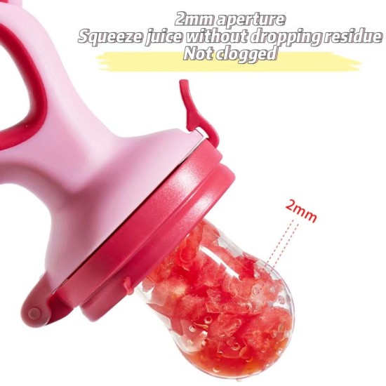 New Born Fruit And Vegetable Silicone Bite - pink New Born Fruit And Vegetable Silicone Bite - pink