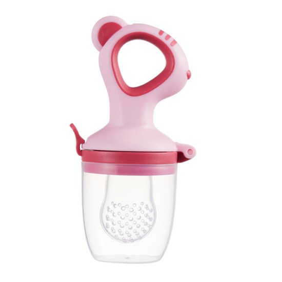 New Born Fruit And Vegetable Silicone Bite - pink