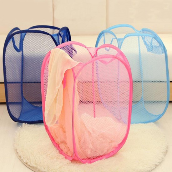 Baby Clothes Basket Basket - Newborn Infant Large Folding Hamper Clothes Basket Dirty Clothes Storage Net Basket For Kids (L 47 - W 32 - H 32 CM) - Orange Baby Clothes Basket Basket - Newborn Infant Large Folding Hamper Clothes Basket Dirty Clothes Storage Net Basket For Kids (L 47 - W 32 - H 32 CM) - Orange