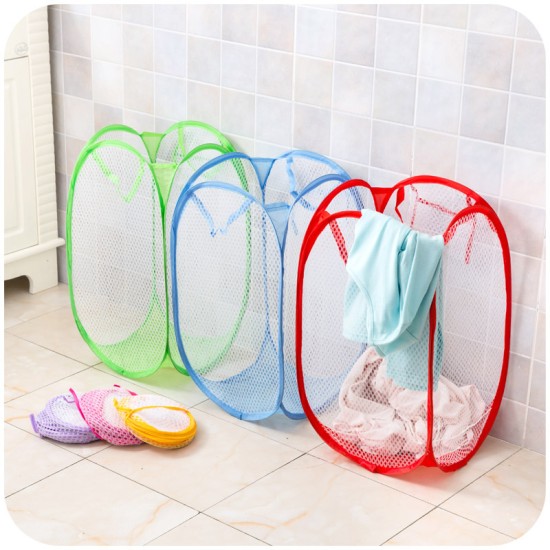 Baby Clothes Basket Basket - Newborn Infant Large Folding Hamper Clothes Basket Dirty Clothes Storage Net Basket For Kids (L 47 - W 32 - H 32 CM) - Orange Baby Clothes Basket Basket - Newborn Infant Large Folding Hamper Clothes Basket Dirty Clothes Storage Net Basket For Kids (L 47 - W 32 - H 32 CM) - Orange
