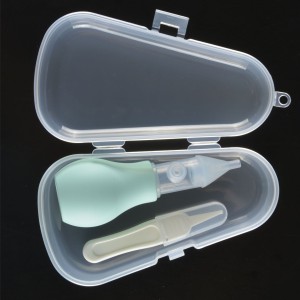 new born silicone nasal aspirator manual pump nose cleaner