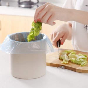 30 Pcs Disposable Garbage Dustbin Bag Shopper Roll Green