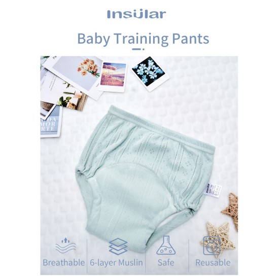Newborn washable  breathable cotton diaper pants 