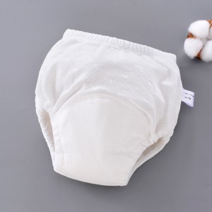 Newborn washable  breathable cotton diaper pants 