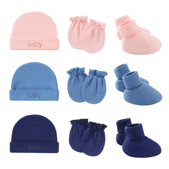 newborn fetal cap anti-scratch gloves and foot cover newborn fetal cap anti-scratch gloves and foot cover