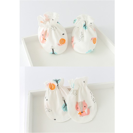  Newborn Baby Cap Anti-Scratch Gloves Foot Cover