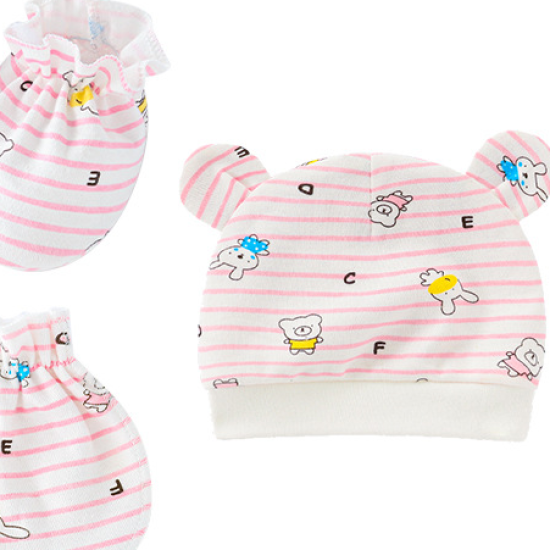 newborn baby cap anti-scratch gloves foot cover
