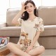 Baear Printed Pajamas Set For Women Sleepwear Homewear Nightwear Skin Baear Printed Pajamas Set For Women Sleepwear Homewear Nightwear Skin