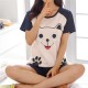 Women Pajamas Sets Cotton Short-Sleeve Shirts And Pants Women Pajamas Sets Cotton Short-Sleeve Shirts And Pants