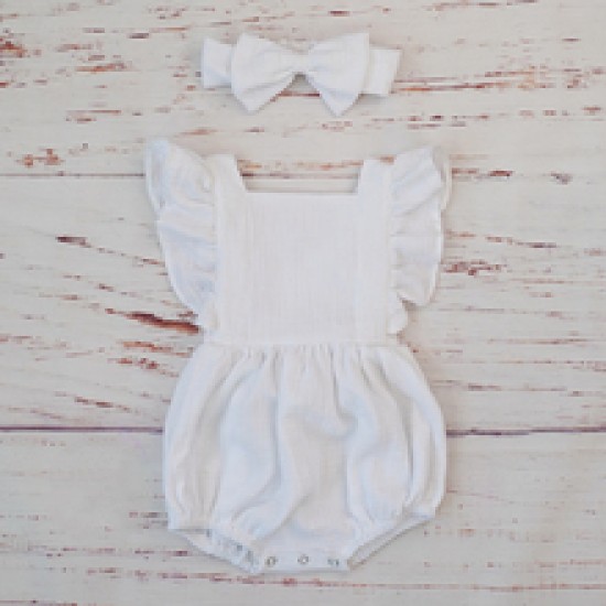 new born Korean Style Baby Girl Cotton Bodysuit