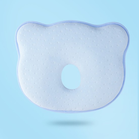 Memory foam newborn anti-bias head pillow
