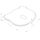 Memory foam newborn anti-bias head pillow