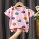 New Born Pure Cotton Short-Sleeved T-Shirt 0-7 Years Old - green