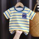 3-6 Months Infant Baby Boy T-Shirt - Newborn Baby Girls Cartoon Print Short Sleeves Round Neck T-Shirt For Kids - Yellow 3-6 Months Infant Baby Boy T-Shirt - Newborn Baby Girls Cartoon Print Short Sleeves Round Neck T-Shirt For Kids - Yellow