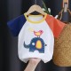 3-6 Months Infant Baby Boy T-Shirt - Newborn Baby Girls Cartoon Print Short Sleeves Round Neck T-Shirt For Kids - Multicolor