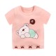 3-6 Months Infant Baby Boy T-Shirt - Newborn Baby Girls Cartoon Print Short Sleeves Round Neck T-Shirt For Kids - Peach 3-6 Months Infant Baby Boy T-Shirt - Newborn Baby Girls Cartoon Print Short Sleeves Round Neck T-Shirt For Kids - Peach