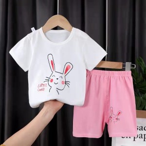 Fashion Short Sleeve T Shirts Cotton Shirts New Born Matching Set