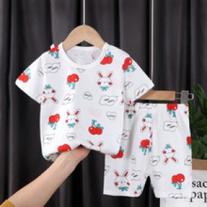 Fashion Short Sleeve T Shirts Cotton Shirts New Born Matching Set
