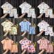 Fashion Short Sleeve T Shirts Cotton Shirts New Born Matching Set
