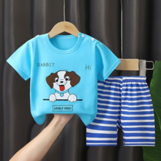 Fashion Short Sleeve T Shirts Cotton Shirts New Born Matching Set