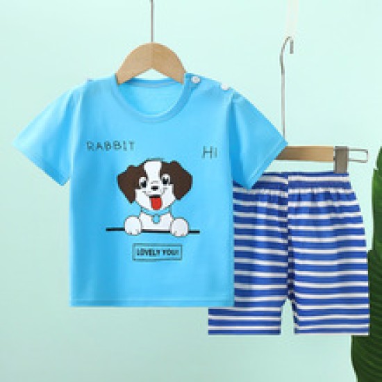 Fashion Short Sleeve T Shirts Cotton Shirts New Born Matching Set