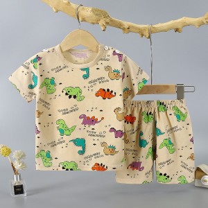 Fashion Short Sleeve T Shirts Cotton Shirts New Born Matching Set