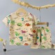 Fashion Short Sleeve T Shirts Cotton Shirts New Born Matching Set