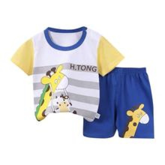 Fashion Short Sleeve T Shirts Cotton Shirts New Born Matching Set