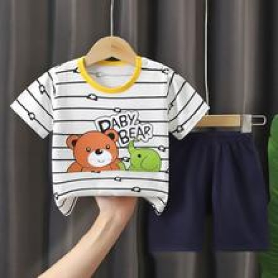 Fashion Short Sleeve T Shirts Cotton shirts new born Matching Set