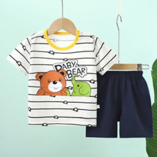 Fashion Short Sleeve T Shirts Cotton shirts new born Matching Set