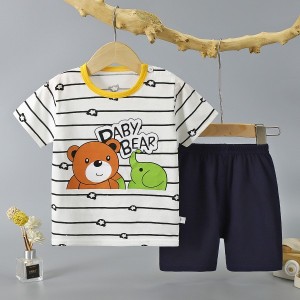 Fashion Short Sleeve T Shirts Cotton shirts new born Matching Set