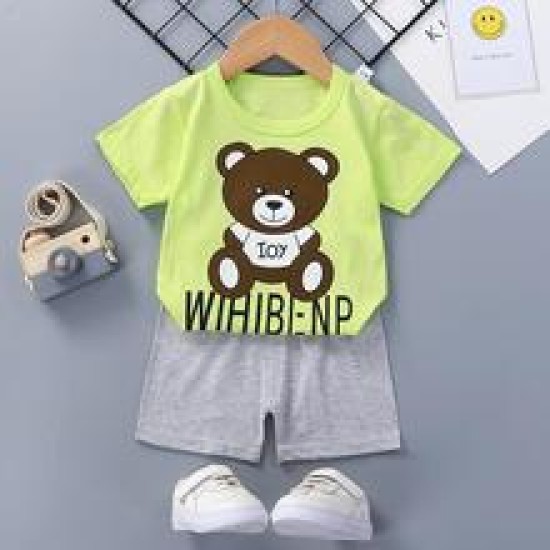 Fashion Short Sleeve T Shirts Cotton Shirts New Born Matching Set