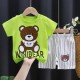 Fashion Short Sleeve T Shirts Cotton Shirts New Born Matching Set
