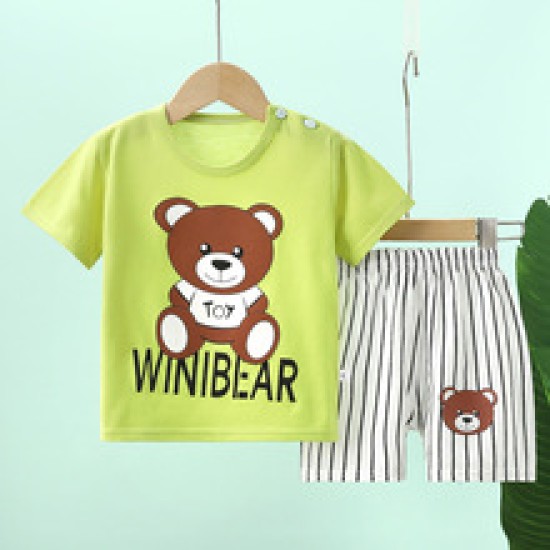 Fashion Short Sleeve T Shirts Cotton Shirts New Born Matching Set