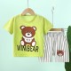 Fashion Short Sleeve T Shirts Cotton Shirts New Born Matching Set