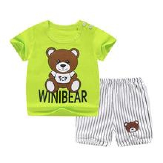 Fashion Short Sleeve T Shirts Cotton Shirts New Born Matching Set