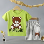 Fashion Short Sleeve T Shirts Cotton Shirts New Born Matching Set