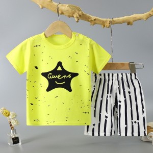 New Born Toddler Shirt Fashion Shorts 2pcs Tracksuits Matching Set