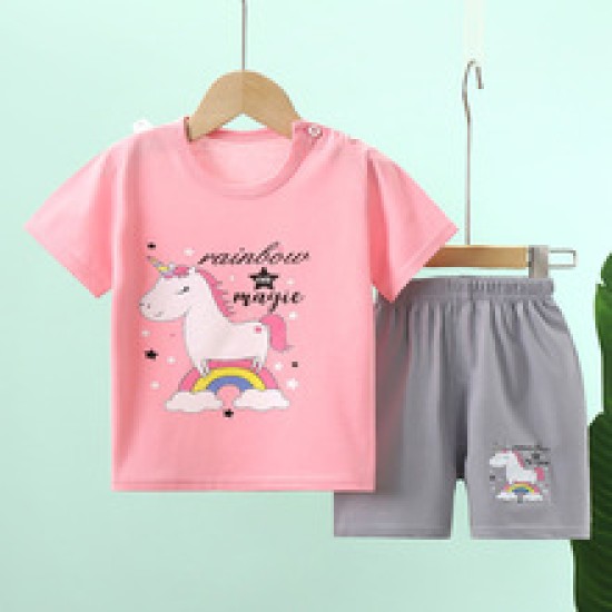 New Born Toddler Shirt Fashion Shorts 2pcs Tracksuits Matching Set