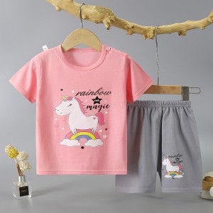 New Born Toddler Shirt Fashion Shorts 2pcs Tracksuits Matching Set