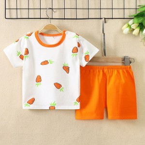 new born Toddler Shirt Fashion shorts 2pcs Tracksuits Matching Set