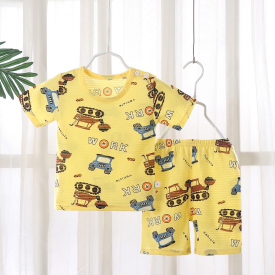 Summer  Short-Sleeved T-Shirt New Born Clothing Matching Set