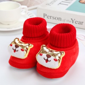 soft bottom new born red velvet warm cotton shoes soft bottom new born red velvet warm cotton shoes