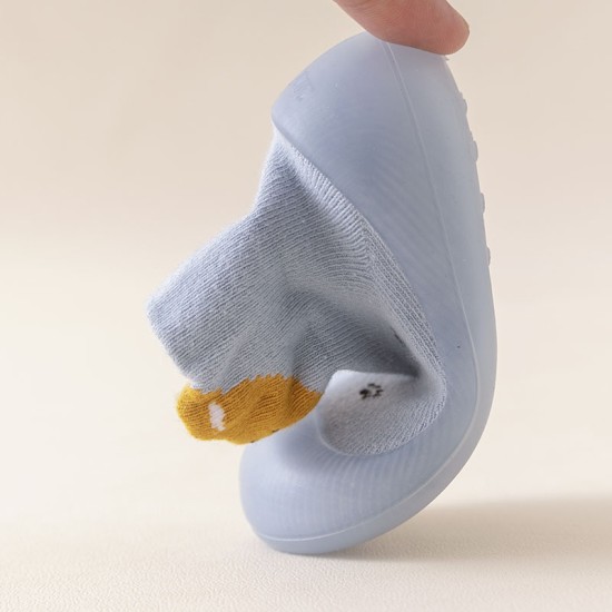 Non-Slip Rubber Sole Newborn Toddler Socks Shoes