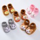  Cute High-Top Baby New Born Velvet Thickened Warm Cotton Shoes - gray