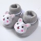 cute high-top baby new born velvet thickened warm cotton shoes - pink cute high-top baby new born velvet thickened warm cotton shoes - pink