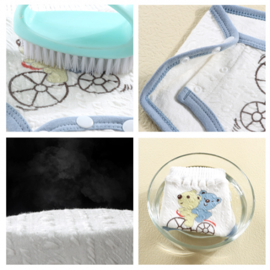 Pure Cotton New Born Belly Protection Summer Thin Apron - pink