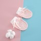 Anti-Scratch Cotton Adjustable New Born Protective Gloves