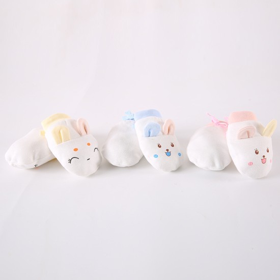 Newborn Anti-Scratch Baby Gloves - pink Newborn Anti-Scratch Baby Gloves - pink